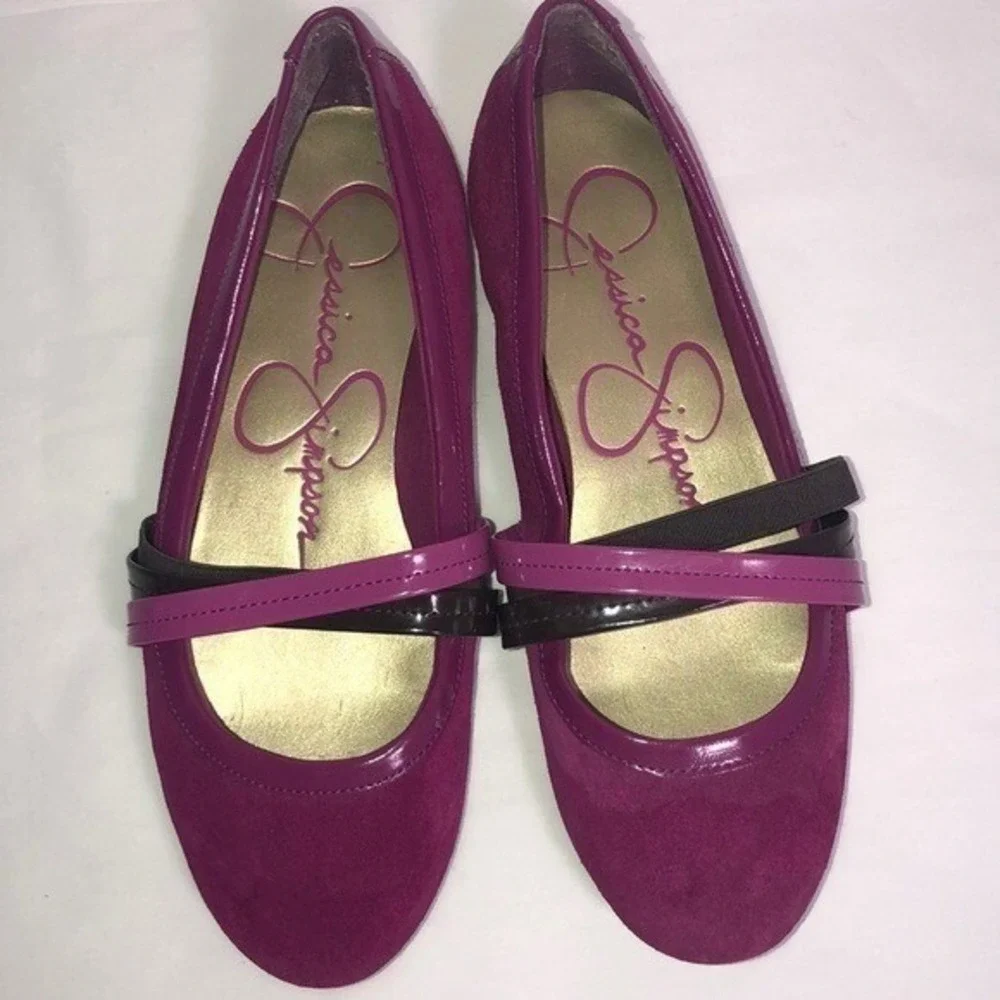 Jessica Simpson Mandi Raspberry Pink Sueded‎ Multi Straps Size 5M